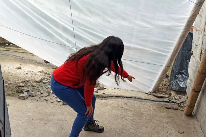 El último fin de semana se cayeron tres metros más de tierra.