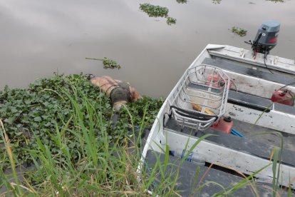 El cuerpo fue hallado cerca de la orilla del río Daule, en La Aurora.