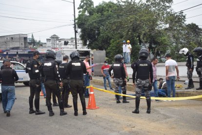 A Jefferson Goya lo sorprendieron cuando trabajaba en la avenida Walter Andrade, de Quevedo.