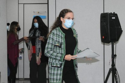 La ministra de Educación, María Brown, ofreció una rueda de prensa sobre el plan de rettorno general a clases presenciales en el país.