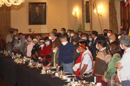 Referencial. El movimiento indígena retoman este miércoles el diálogo en una nueva iniciativa para calmar los ánimos después del regreso de Lasso.