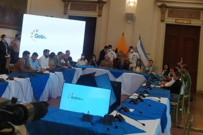 El presidente Lasso junto a otras autoridades leyó el Acuerdo Nacional por la Crisis Carcelaria
