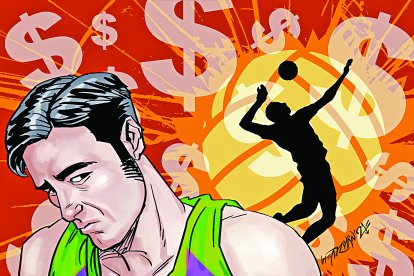 Lo critican por jugar vóley y no camellar.