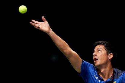 Gonzalo Escobar del equipo ecuatoriano de Copa Davis.