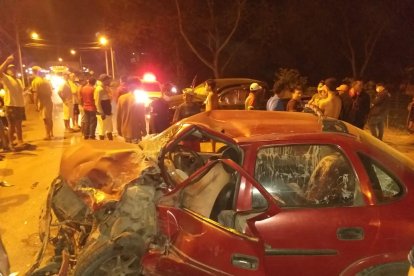 El cuerpo de Gorra quedó aprisionado en el vehículo en el que perdió la vida.