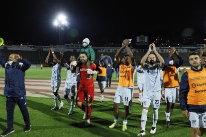 El Trencito festejó tras conseguir la clasificación a la Copa Libertadores de 2022. Este año, los santos retornaron al torneo internacional.