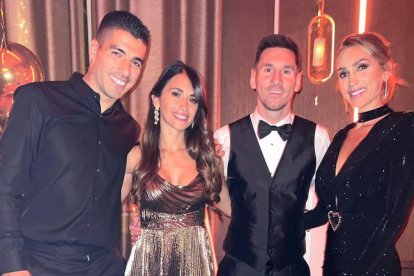 Lionel Messi invitó a sus amigos más cercanos, como Luis Suárez.