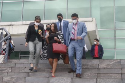 Abogados de los implicados acudieron a la diligencia.