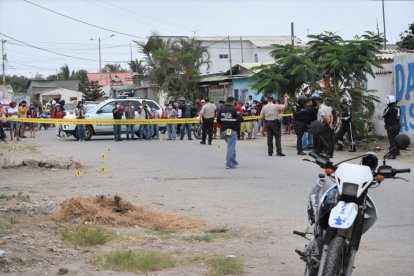 En este sector se hallaba la víctima cuando fue atacada a bala.