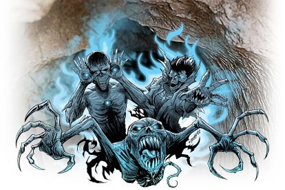 Se escuchan gritos, llantos y hay fantasmas que deambulan por las cuevas.