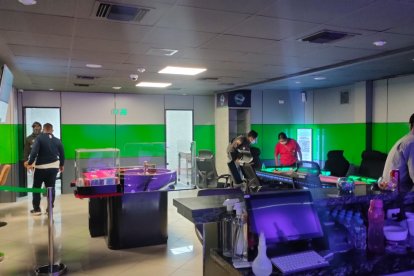 El casino fue descubierto por los investigadores de la Policía Nacional, en el norte de Guayaquil.