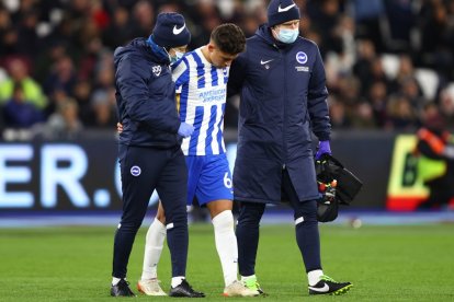 El jugador ecuatoriano Jeremy Sarmiento se lesionó el pasado 1 de diciembre, en su debut como titular en la Premier League con el Brighton.