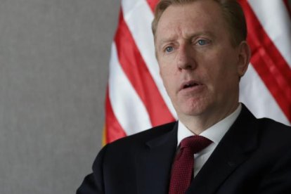 Michael Fitzpatrick, embajador estadounidense en Ecuador.