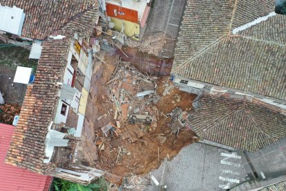 En esta gráfica se  aprecia la magnitud de la tragedia en el centro de Zaruma.