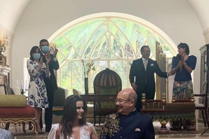 Macarena Valarezo se casó con Santiago Gangotena.