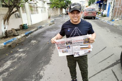 El ganador administra restaurantes en el parque de mariscos en Manta.