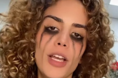 Mare Cevallos utilizando su fitro: 'The Drama Look'.