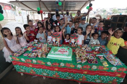 Felicidad total fue la que manifestaron los niños de la cooperativa Cañaveral.