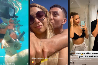 Joao Rojas y Kristy Alvarado disfrutan de sus vacaciones.