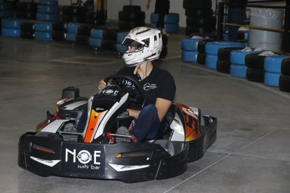 Juan Manuel Correa disfrutó al estar en un kart, en el que  inició su camino deportivo.
