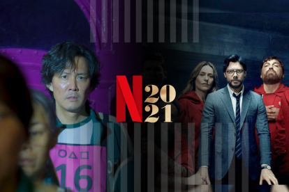 Red Notice, Squid Game y La Casa de papel han sido lo más visto en este 2021 en Netflix.