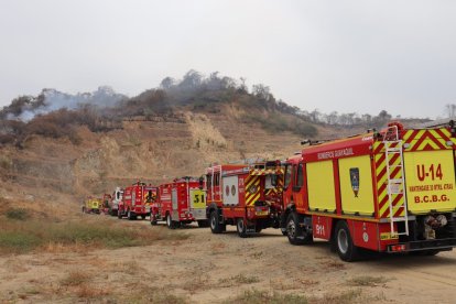 Las altas temperaturas de esos días produjeron que las llamas se reactiven, en Cerro Colorado.