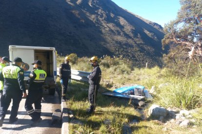 Cuenca kilómetro 42 donde falleció Santiago Vintimilla al impactarse contra las rocas.