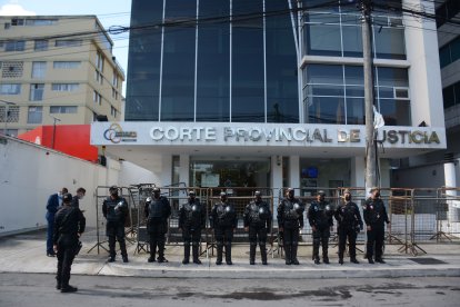 La audiencia se realizó, ayer, vía telemática, desde la Corte Provincial de Pichincha.