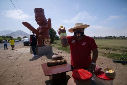 La escultura fue vandalizada, dice el alcalde de Moche.
