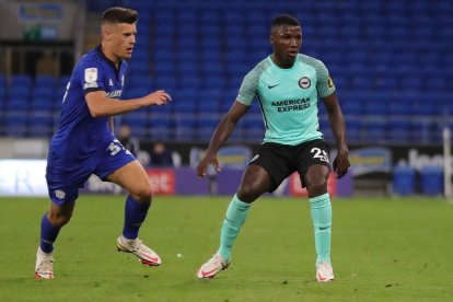 Moisés Caicedo (d) volverá a jugar en el Brighton de Inglaterra, por pedido del DT de las Gaviotas.