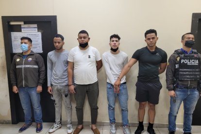 Los sospechosos, de nacionalidad venezolana, fueron llevados a una Unidad Judicial de Flagrancia.