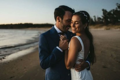 Sebastián Rodríguez, volante uruguayo de Emelec, se casó a inicios de enero.