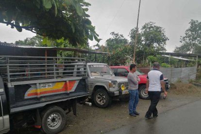 En el sitio donde velaban a Elizabeth Benavides impidieron el acercamiento de la prensa.