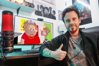 Iván quiere que a futuro la serie sea más extensa. En el fondo, Morris y Buger.