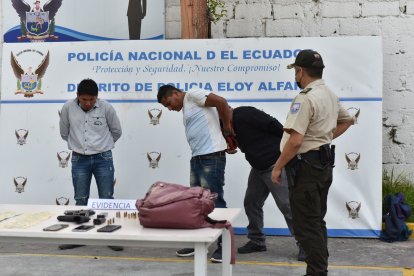 Los  detenidos tienen historial delictivo por robo.