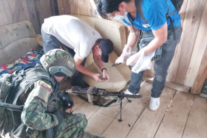 Las autoridades presumen que se trataría de una zona de descanso para grupos ilegales armados.