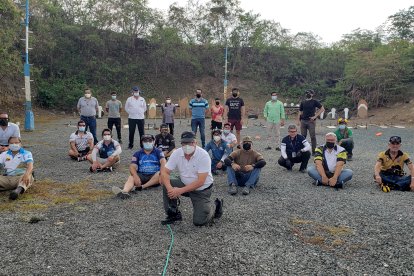 Los tiros prácticos ecuatorianos que estuvieron en los entrenamientos con Sal Luna.