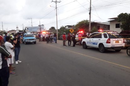 Escenas luego del tiroteo que acabó con la vida