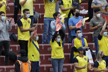 Los hinchas tenían la ilusión de poder alentar a su selección en el duelo ante Brasil, como lo hicieron en anteriores juegos de eliminatorias.