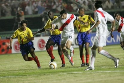 En las eliminatorias 2006, Ecuador sacó un punto en Lima que valió para la clasificación.