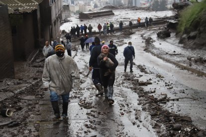 La zona está entre las vulnerables. Se ubica en las faldas del volcán Pichincha.