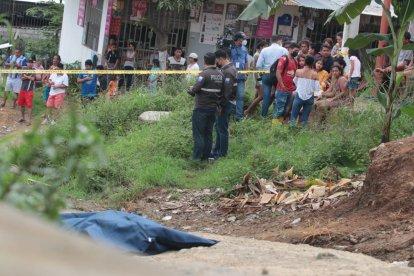 El último crimen se registró en la cooperativa San Francisco. El occiso, al parecer, era víctima de extorsión.