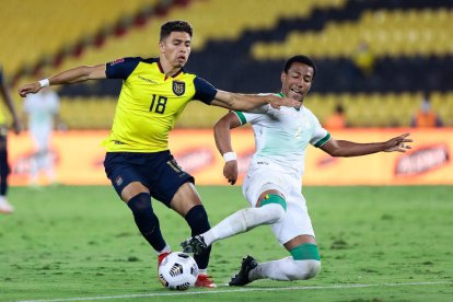 Jeremy Sarmiento tuvo su debut con la selección de Ecuador, en octubre pasado, ante Bolivia.