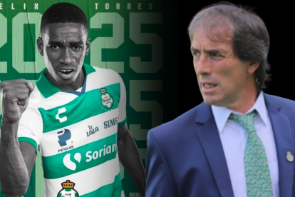 Félix Torres lo tuvo a Guillermo Almada de DT en Santos.