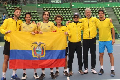 El elenco ecuatoriano de Tenis enfrentó en noviembre pasado a España y a Rusia, en la fase final de la Copa Davis.