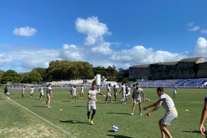 Barcelona visita a Montevideo City Torque, de Uruguay, en el partido de ida de la fase clasificatoria de la Copa Libertadores, este martes 8 de febrero de 2022.