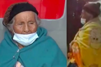 La mujer pidió que la dejaran permanecer en el sitio hasta que su hijo vaya por ella.