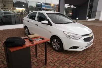 En este auto se habría perpetrado el crimen.