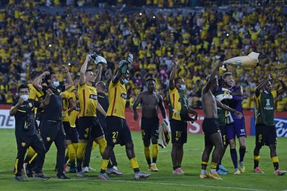 Toda la alegría de Barcelona al final de los penales.