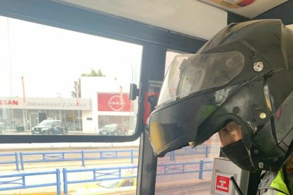 El conductor al momento de ser